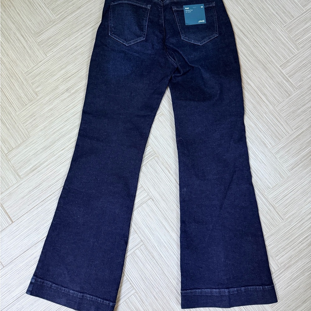 Jag Jeans Dark Indigo Flare Wide-Leg Jeans